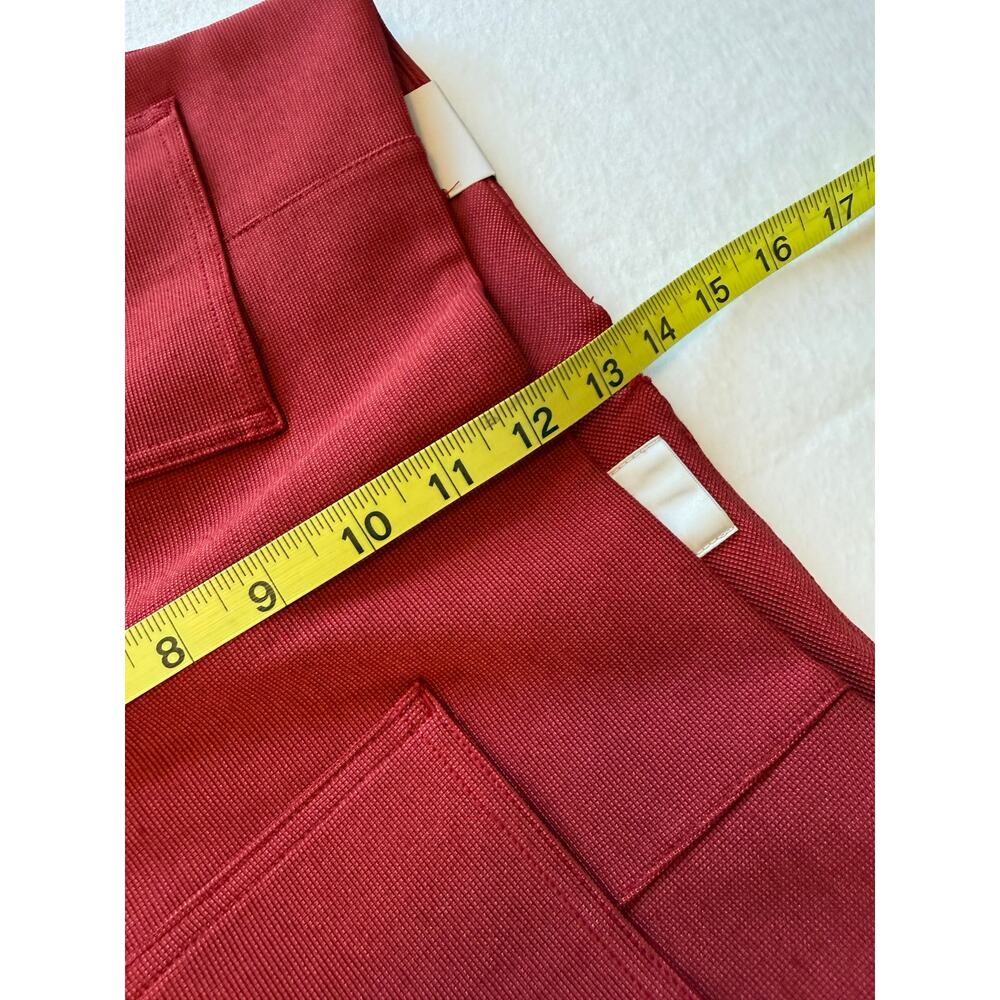 Maeve Red Wide-Leg Ruffle Hem Pants - Picture 5 of 6